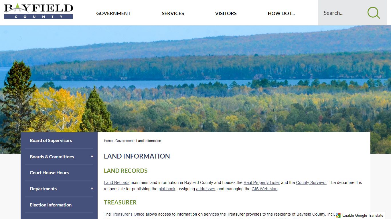 Land Information | Bayfield County, WI - Official Website