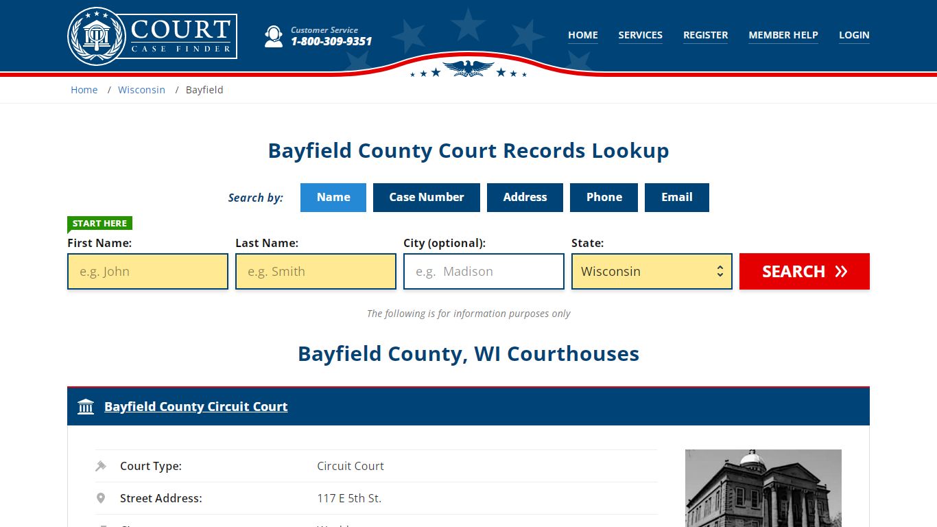 Bayfield County Court Records | WI Case Lookup